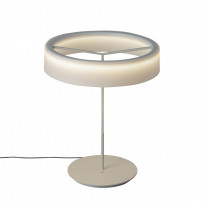 Santa & Cole Sin L Table Lamp White with Opal White Methacrylate Shade