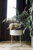 ferm LIVING Plant Box Round Light Grey