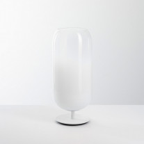 Artemide Gople Table Lamp White with White Base
