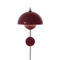 &Tradition Flowerpot VP8 Wall Light Dark Plum