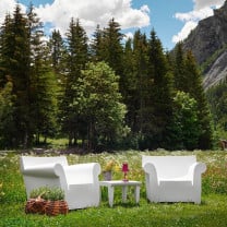 White Kartell Bubble Club Armchairs