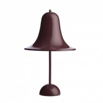 Verpan Pantop Portable Table Lamp Burgundy