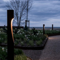 Louis Poulsen Flindt Bollard LED Outdoor Light Corten