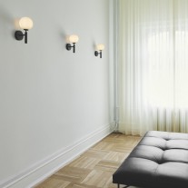 Nuura Miira Wall Light Rock Grey/Opal White