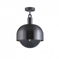 Buster + Punch Forked Globe & Shade Ceiling Light (Large - Gun Metal Smoked)