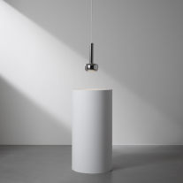 Louis Poulsen VL 56 Pendant Singular Chrome On Situ 