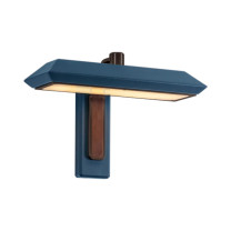 Bert Frank Rinato LED Single Wall Light Dark Bronze Blue