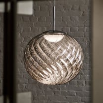 Tom Dixon Whirl Pendant Silver Close Up