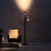 Flos Nocturne LED Floor Lamp Lifestyle Chair