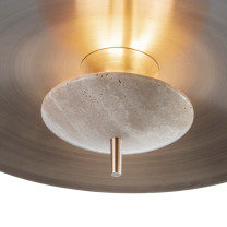 J. Adams & Co Luna LED Pendant Travertine Details