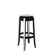 Kartell Charles Ghost Stool - Large, Black