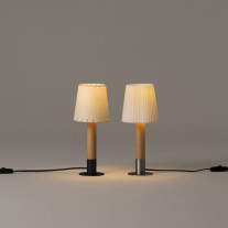 Santa & Cole Basica Minima Table Lamp Both Finishes On