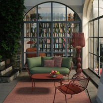 Burgundy Kartell Kabuki LED Floor Lamp