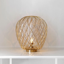 Fontana Arte Pinecone Table Lamp Lifestyle Bookshelf