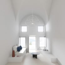 Axolight Hoops LED Suspension White in Entrance Hall