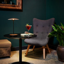 Marset Ginger LED Table Lamp Lifestyle Side Table 2