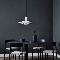 &Tradition P376 Pendant Aluminium Above Dining Table