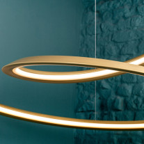 Nemo Lighting Kepler Pendant Gold Painted