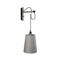 Buster + Punch Hooked Wall Light - Large, Stone & Steel