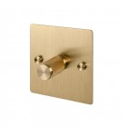 Buster and Punch 1G Dimmer Switch Brass