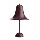 Verpan Pantop Portable Table Lamp Burgundy