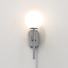 Astro Tacoma Single Wall Light Polished Chrome Glass Shade