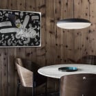 Astep Model 2065 Pendant Black/White Shade with Black Cable