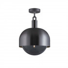 Buster + Punch Forked Globe & Shade Ceiling Light (Large - Gun Metal Smoked)