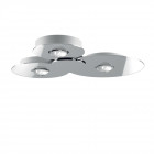 Lodes Bugia LED Ceiling/Wall Light - Triple, Chrome