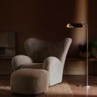 Audo Copenhagen Wing Floor Lamp Bronzed Brown Beside Chair