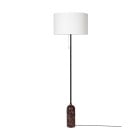 Gubi Gravity Floor Lamp Maroon Marble White