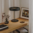 Santa & Cole Sin S Table Lamp Graphite with Graphite Aluminium Shade