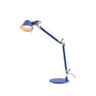 Artemide Tolomeo Micro Table Lamp Round Blue Klein