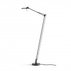 Luceplan Berenice Floor Lamp in Black with a White Diffuser