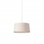 Santa & Cole GT6 Pendant White Linen with White Cable