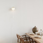 Louis Poulsen VL Studio Wall Light Brushed Brass Cable and Plug
