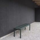 Dark Green Muuto Linear Steel Bench