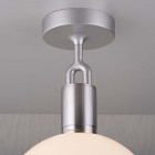Close Up of Buster + Punch Forked Globe Ceiling Light Steel Fixture