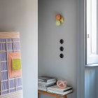 SkLO Dot 2x Wall/ Ceiling Light - Apricot/ Linden Tree Green in Living Room