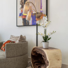 Porta Romana Kelly Floor Lamp in Living Room