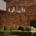 Marset Fragile LED Chandelier CH6 Above Sofa