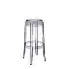 Kartell Charles Ghost Stool - Large, Grey