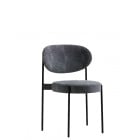 Verpan Series 430 Chair Grey Pattern Black Frame