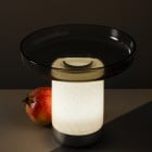 Artemide Bontà Portable LED Table Lamp Grey Plate