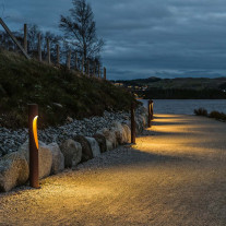 Louis Poulsen Flindt Bollard LED Outdoor Light Corten