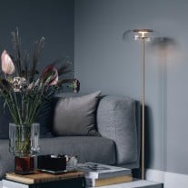 Nuura Blossi LED Floor Lamp Nordic Gold/Clear