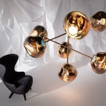 Tom Dixon Melt LED Chandelier Large Gold