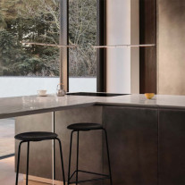 Fritz Hansen Oneline Pendant in Steel in Kitchen