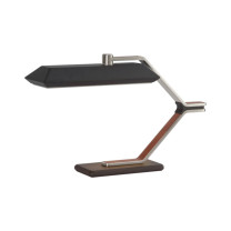 Bert Frank Rinato LED Table Lamp Satin Nickel Black