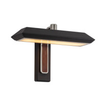Bert Frank Rinato LED Single Wall Light Satin Nickel Black